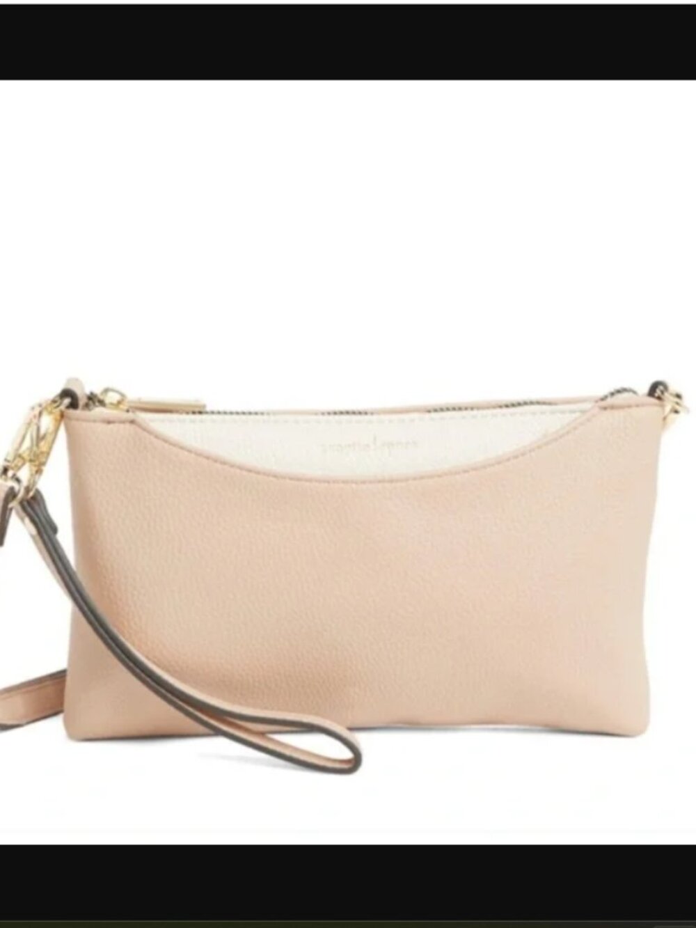 NWOT Nanette Lepore Wallet on a String Organizer in Beige/Cream/White